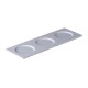 Serveerschaal met 3 uitsparingen 34,2 x 11,7 cm (6 stuks)
