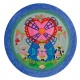 Kinderbord met rand 'frietmolen' blauw 26,7 cm (6 stuks)