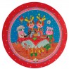 Kinderbord coupe 'pannenkoekenhuis' roze 26,7 cm (per 6 stuks)