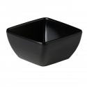 Gebogen vierkant bakje zwart 8,9 x 8,9 x 4,5 cm (per 24 stuks)