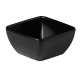 Gebogen vierkant bakje zwart 12,9 x 12,9 x 6,5 cm (per 12 stuks)
