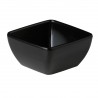 Gebogen vierkant bakje zwart 10,8 x 10,8 x 5,7 cm (per 12 stuks)
