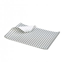 Vetvrij papier zwart geblokt 25 x 20 cm 1000st (1 stuks)