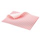 Vetvrij papier rood geblokt 25 x 20 cm 1000st (1 stuks)