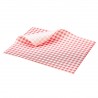 Vetvrij papier rood geblokt 25 x 20 cm 1000st (per 1 stuks)
