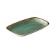 Rechthoekig bord reactive blue 24,7 x 15,4 cm (3 stuks)