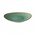 Ovaal bord reactive blue 30 x 25,5 cm (per 3 stuks)