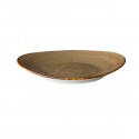 Ovaal bord reactive sand 17,1 x 14,8 cm (per 6 stuks)