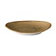 Ovaal bord reactive sand 21,5 x 19 cm (6 stuks)