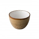Ronde kom stapelbaar reactive sand 10,5 cm 300ml (per 6 stuks)
