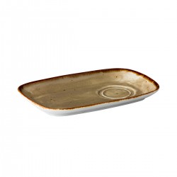 Multifunct. schotel rechth. react. sand 25 x 15 cm (6 stuks)
