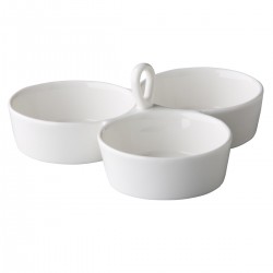 3-vaks kom met handvat 3 x 10 cm (6 stuks)