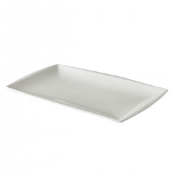 Rechthoekig bord 25,5 x 17,2 cm (12 stuks)