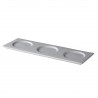 Amuse- & transportbord met 3 spiegels 34 x 11,5 cm (12 stuks)