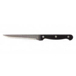Steakmes zwart handvat 22 cm (12 stuks)