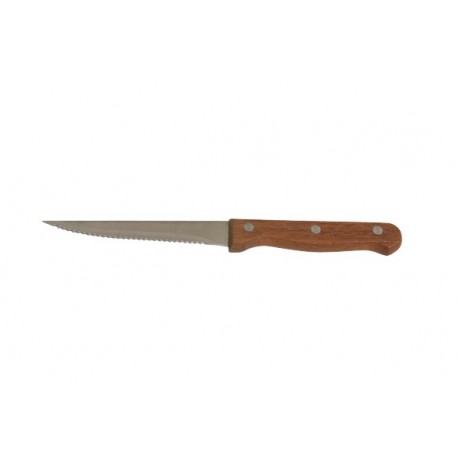 Steakmes houten handvat 21,5 cm (12 stuks)