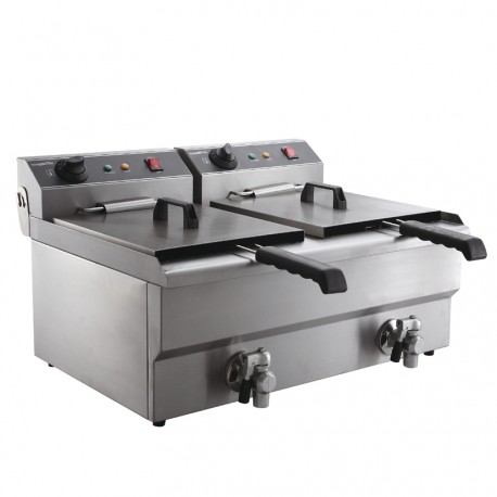 Combisteel Elektrische Tafelfriteuse 2X10 L