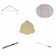 Saffire Grill and Smoker keramische BBQ Large 48cm (19") Kleur Zwart