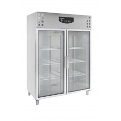 Combisteel Koelkast Rvs 2 Glasdeuren