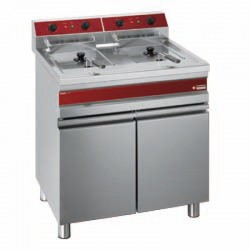 Diamond Friteuse op gas, 2 x 15 L op kast