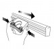 Toolflex Wandstrip met 5 steelklemmen 90cm