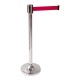 Afzetpaal Rvs M/Snelband Rood