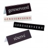 Bordje Gereserveerd/Reserve