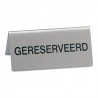 Bordje Gereserveerd 2 Zijdig
