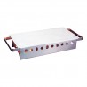 Schotelwarmer 3 Pits Rvs/Alum.
