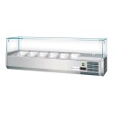Vitrine 5X 1/4Gn Glasopzet