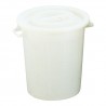 Afvalvat M/Deksel Wit 120 Lit