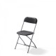 Budget Klapstoel Zwart / Chrome - 20 stuks 
