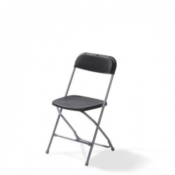 Budget Klapstoel Zwart / Chrome - 20 stuks 