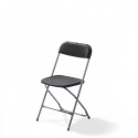 Budget Klapstoel Zwart / Chrome - 20 stuks 