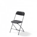 Budget Klapstoel Zwart / Grijs - 20 stuks 