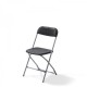 Budget Klapstoel Zwart / Zilver - 20 stuks 