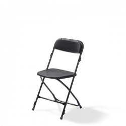 Budget Klapstoel Zwart / Zwart- 20 stuks 