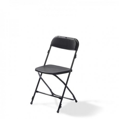 Budget Klapstoel Zwart / Zwart- 20 stuks 