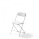 Budget Klapstoel Wit / Wit - 20 stuks 