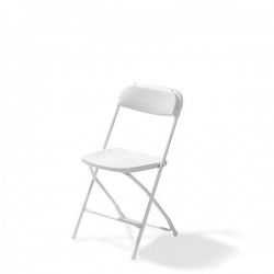 Budget Klapstoel Wit / Wit - 20 stuks 