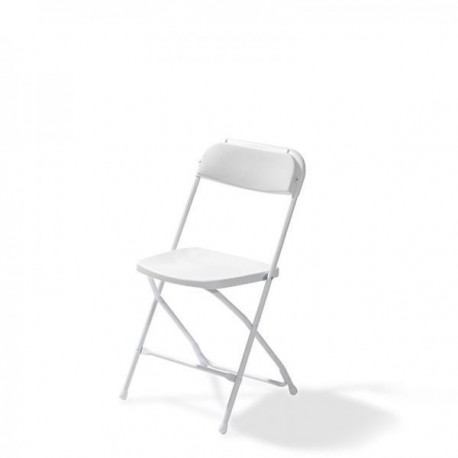 Budget Klapstoel Wit / Wit - 20 stuks 
