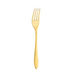 Gioia 18/10 cakevork 15,5 cm Gold (12 stuks)