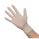 Latex handschoenen wit gepoederd S