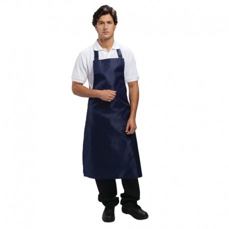 Whites halterschort donkerblauw