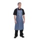 Whites waterdicht schort blauw-wit gestreept