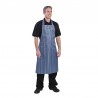 Whites waterdicht schort blauw-wit gestreept