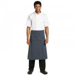 Whites sloof blauw-wit gestreept