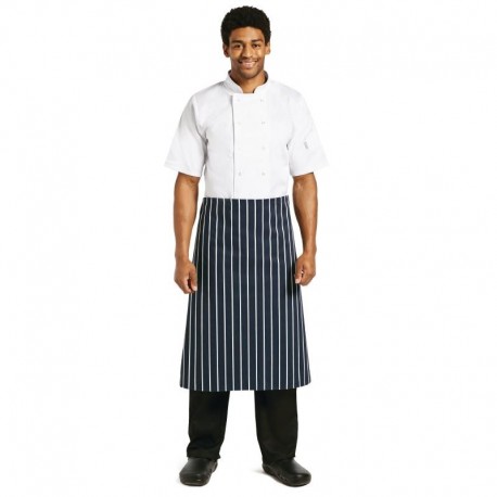 Whites sloof blauw-wit gestreept