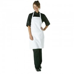 Chef Works halterschort wit