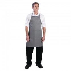 Chef Works halterschort grijs